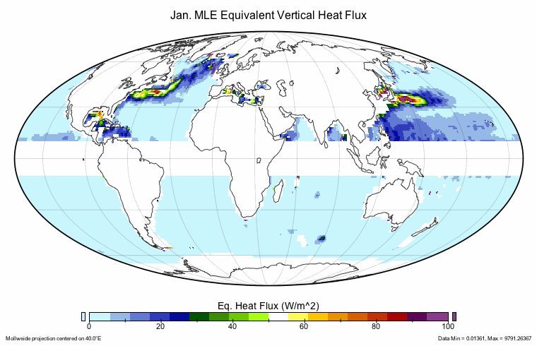 Monthly climatology of mixed-layer-eddy restratification flux